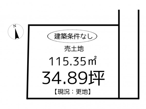 姫路市余部区下余部、土地の間取り画像です