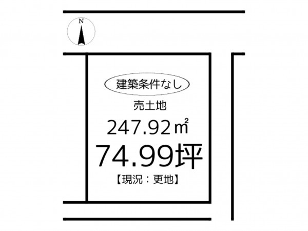 姫路市余部区上余部、土地の間取り画像です