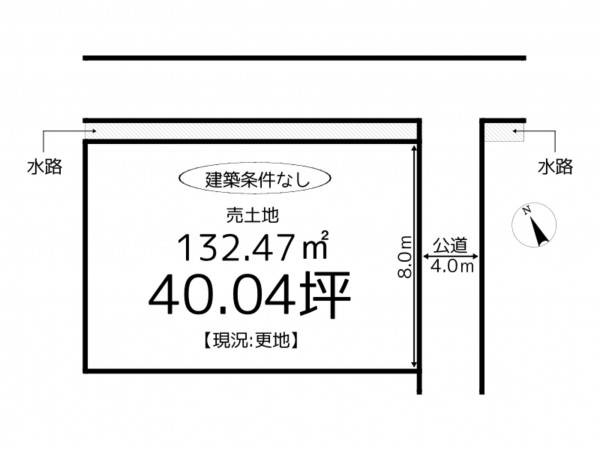 姫路市青山、土地の間取り画像です