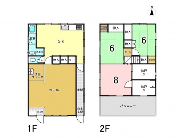 姫路市網干区新在家、収益/事業用物件/住宅付店舗の間取り画像です