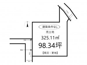 姫路市田寺、土地の間取り画像です