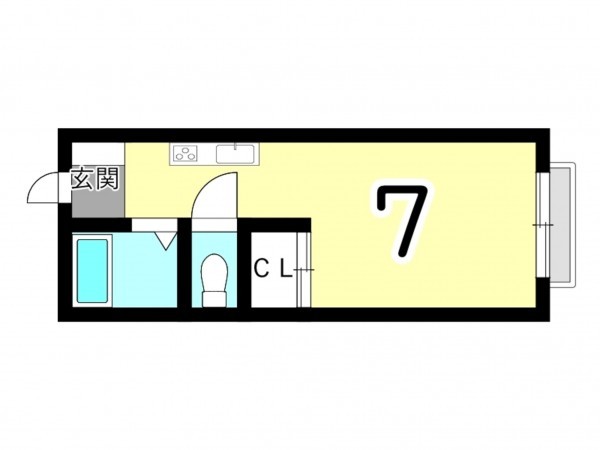 姫路市白浜町、収益/事業用物件/アパートの間取り画像です