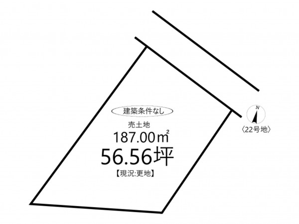 姫路市広畑区西蒲田、土地の間取り画像です
