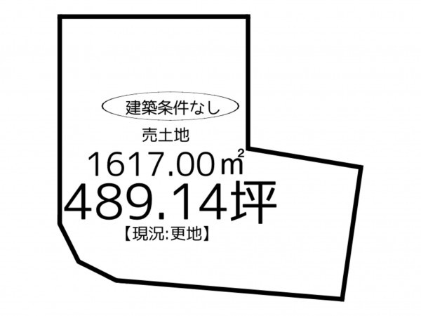 揖保郡太子町塚森、土地の間取り画像です