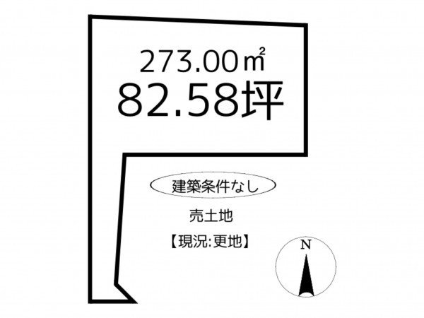 相生市那波野、土地の間取り画像です