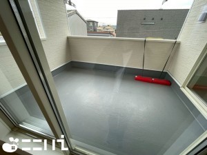 姫路市庄田、新築一戸建てのバルコニー画像です