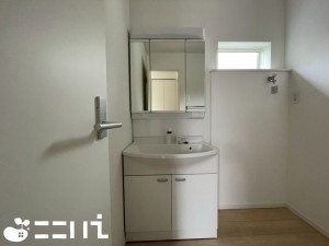 姫路市庄田、新築一戸建ての洗面画像です