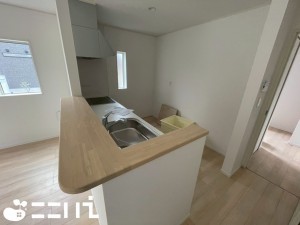 姫路市庄田、新築一戸建てのキッチン画像です