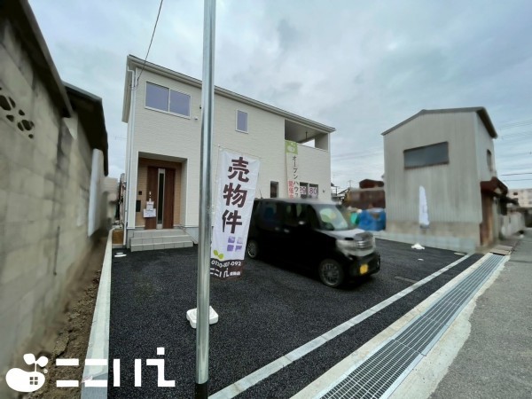 姫路市庄田、新築一戸建ての外観画像です