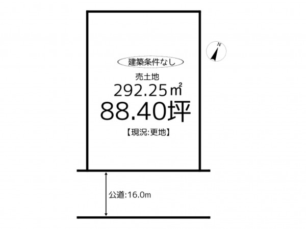 姫路市大津区恵美酒町、土地の間取り画像です