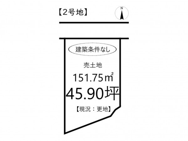 姫路市勝原区熊見、土地の間取り画像です