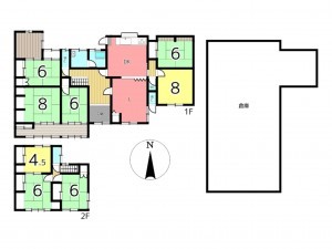 たつの市新宮町下野、中古一戸建ての間取り画像です