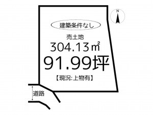 たつの市揖保町真砂、土地の間取り画像です