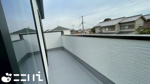 姫路市網干区垣内西町、新築一戸建てのバルコニー画像です