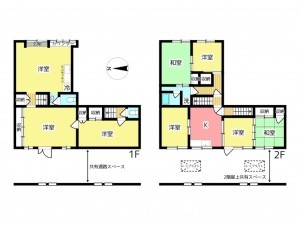 姫路市勝原区山戸、収益/事業用物件/住宅付店舗の間取り画像です