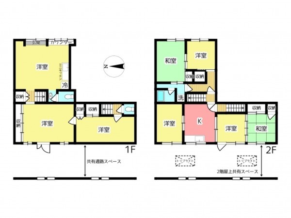 姫路市勝原区山戸、収益/事業用物件/住宅付店舗の間取り画像です