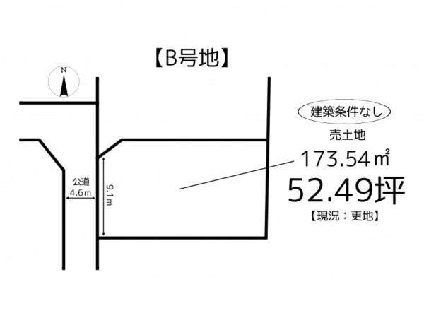 姫路市勝原区熊見、土地の間取り画像です