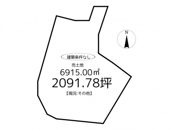 揖保郡太子町広坂、土地の間取り画像です