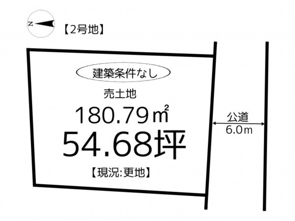 揖保郡太子町東南、土地の間取り画像です