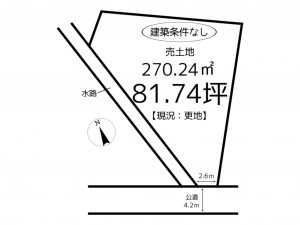 姫路市山野井町、土地の間取り画像です