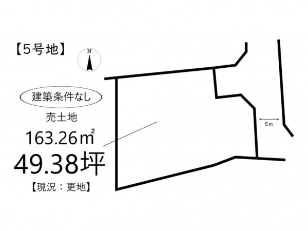姫路市青山、土地の間取り画像です