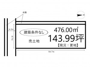 姫路市余部区上余部、土地の間取り画像です