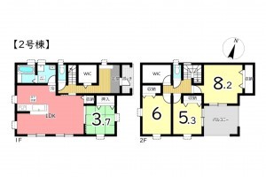 姫路市青山、新築一戸建ての間取り画像です