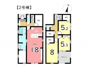 姫路市大津区恵美酒町、新築一戸建ての間取り画像です