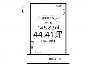 揖保郡太子町老原、土地の間取り画像です