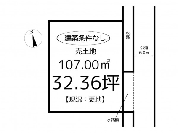 姫路市阿保、土地の間取り画像です