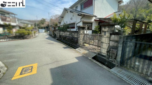 揖保郡太子町糸井、土地の前面道路を含む現地写真画像です