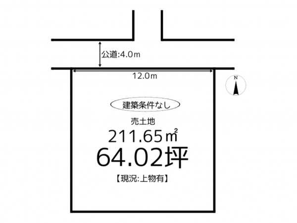 揖保郡太子町糸井、土地の間取り画像です