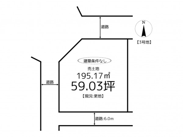 姫路市余部区上余部、土地の間取り画像です