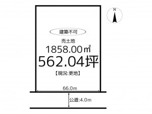 揖保郡太子町下阿曽、土地の間取り画像です