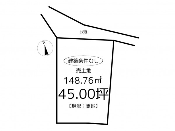 姫路市白浜町、土地の間取り画像です