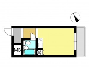 姫路市広畑区東新町、収益/事業用物件/マンションの間取り画像です