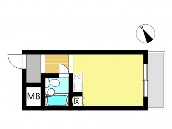 姫路市広畑区東新町、収益/事業用物件/マンションの間取り画像です