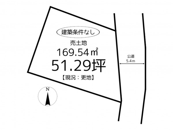姫路市書写、土地の間取り画像です