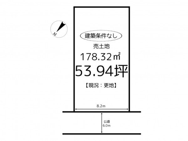 姫路市書写、土地の間取り画像です