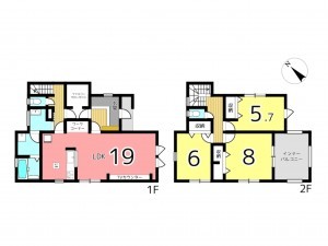相生市那波本町、新築一戸建ての間取り画像です