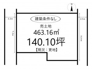 姫路市網干区和久、土地の間取り画像です