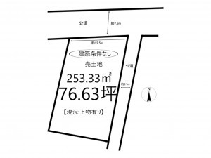 たつの市龍野町富永、土地の間取り画像です