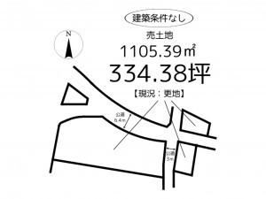 姫路市野里、土地の間取り画像です