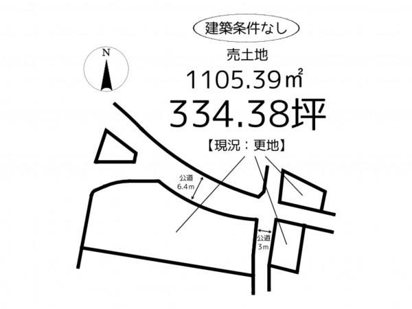 姫路市野里、土地の間取り画像です