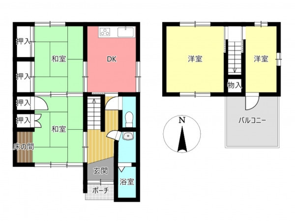 姫路市白浜町、収益/事業用物件/住宅の間取り画像です