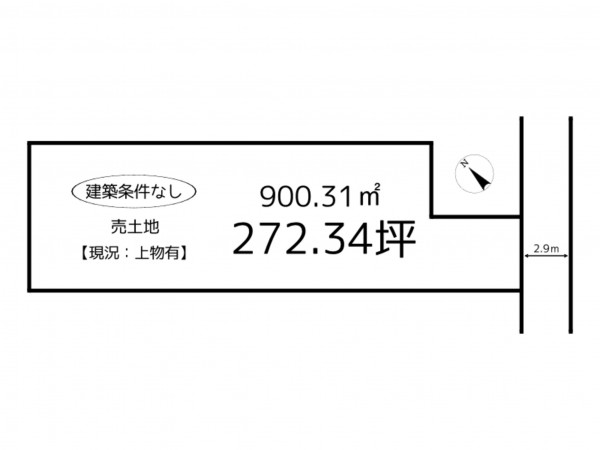 姫路市御国野町、土地の間取り画像です