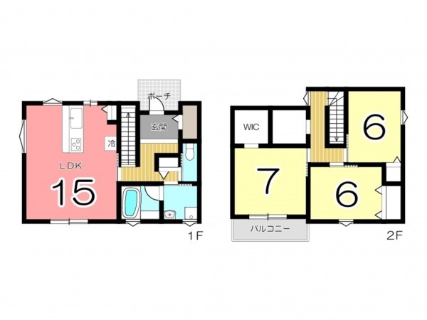 姫路市広畑区西蒲田、収益/事業用物件/住宅の間取り画像です