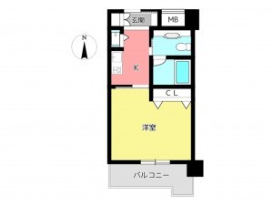 姫路市北条口、収益/事業用物件/マンションの間取り画像です