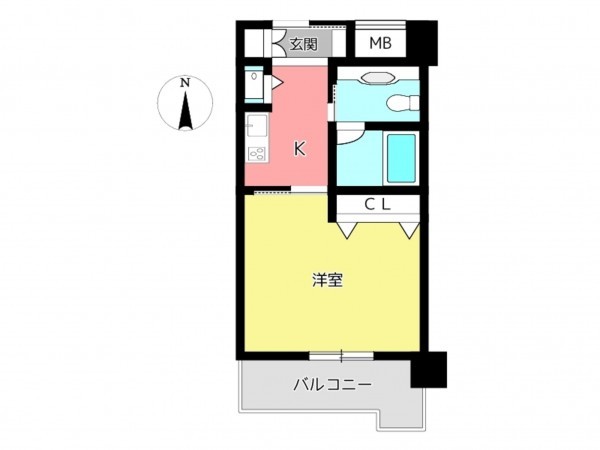 姫路市北条口、収益/事業用物件/マンションの間取り画像です