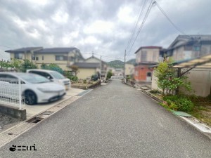 相生市双葉、土地の前面道路を含む現地写真画像です